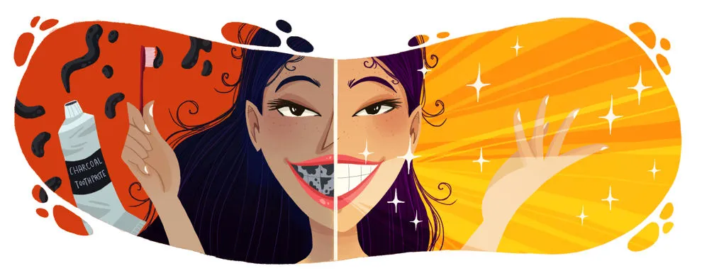 25766 charcoal teeth before after