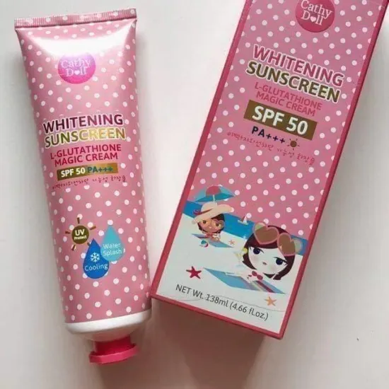 25768 cathy doll sunscreen magic cream application