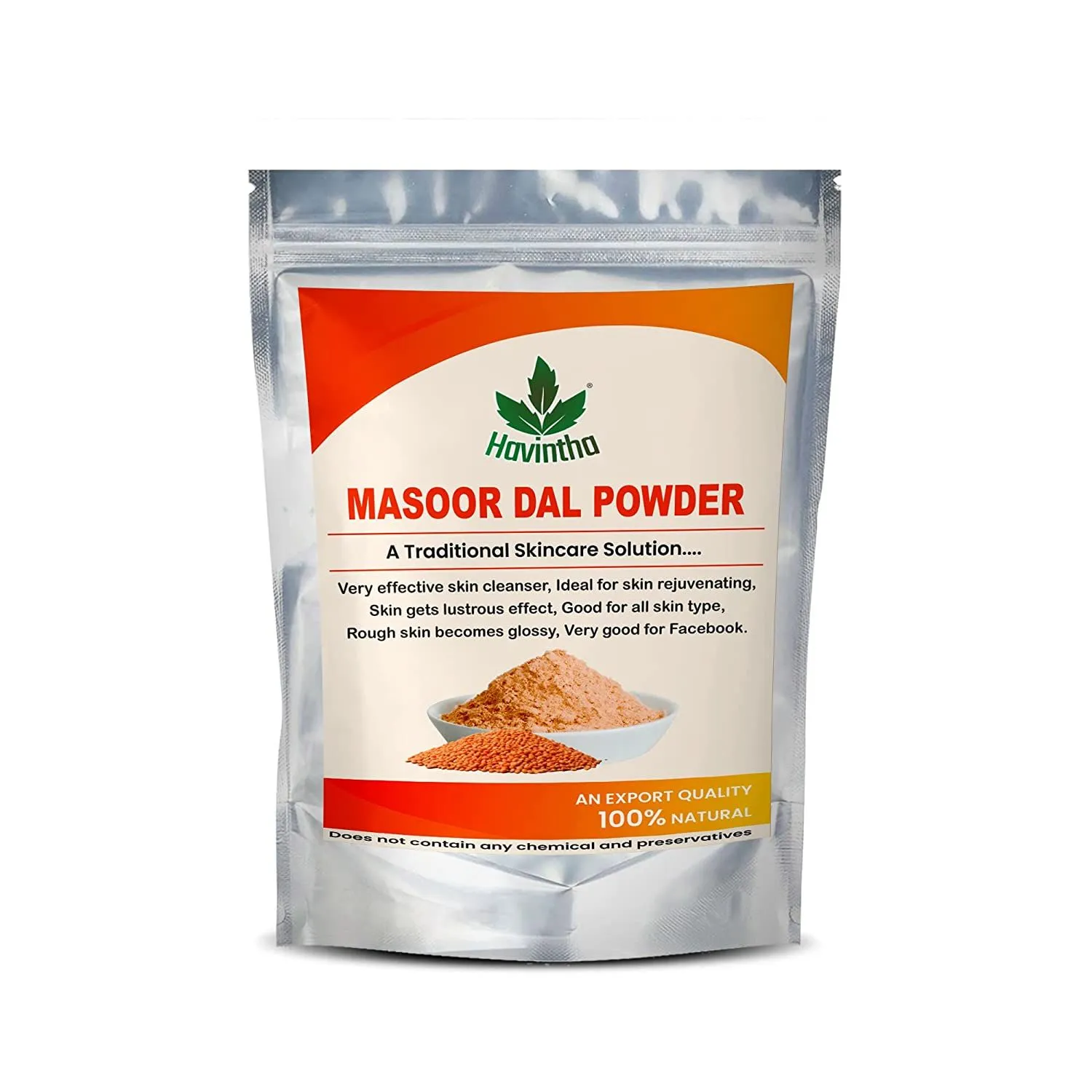 25817 masoor dal powder face mask