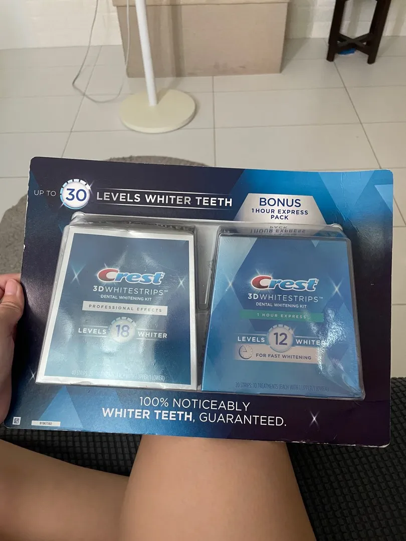 25848 crest whitening strips sensitivity